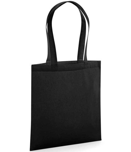 Westford Mill Organic Premium Cotton Tote Bag - BLK - ONE